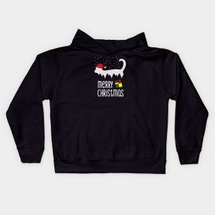 Merry Christmas Cat Lover Gift Kids Hoodie